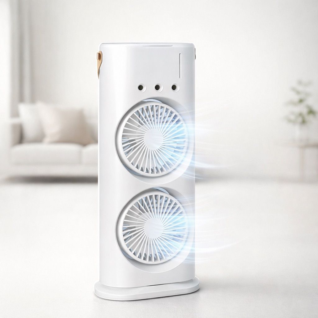 Portable Dual-Fan Air Cooler