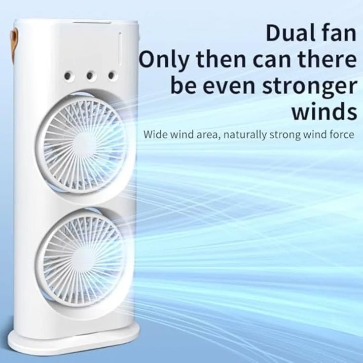 Portable Dual-Fan Air Cooler